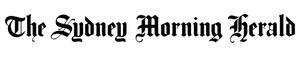 The Australian daily newspaper The Sydney Morning Herald, written in a traditional blackletter typeface.