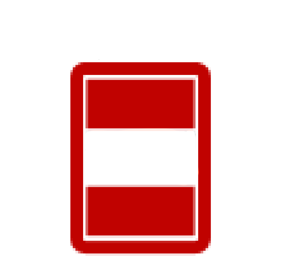 A red battery icon with a white middle stripe