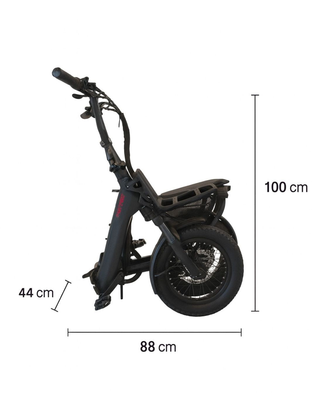 Vamos El Doblez folding e-bike Folded Dimensions
