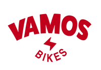 Red logo of Vamos Bikes, an Australian electric bicycle and trike company.